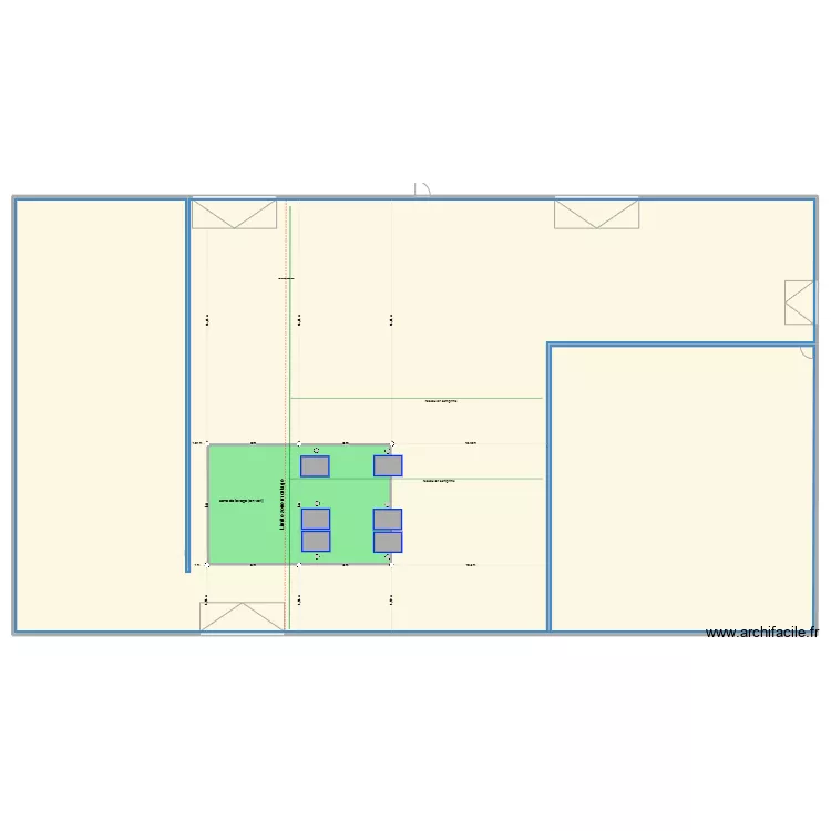 atelier. Plan de 