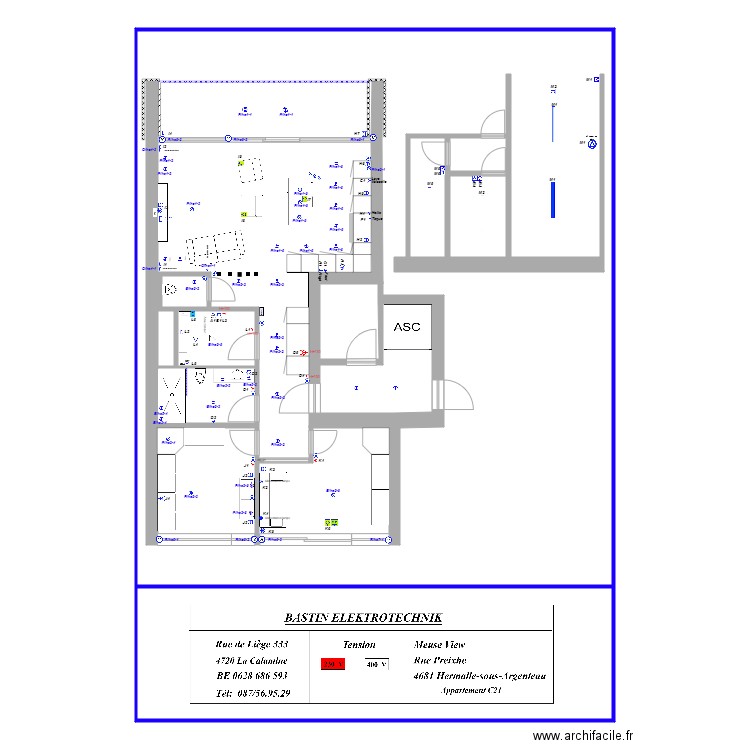 Meuse View appartement C21 domo. Plan de 0 pièce et 0 m2