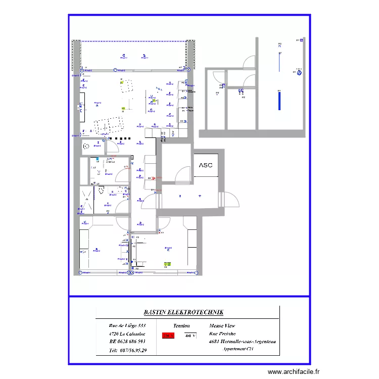 Meuse View appartement C21 domo. Plan de Meuse View appartement C21 domo. Plan de