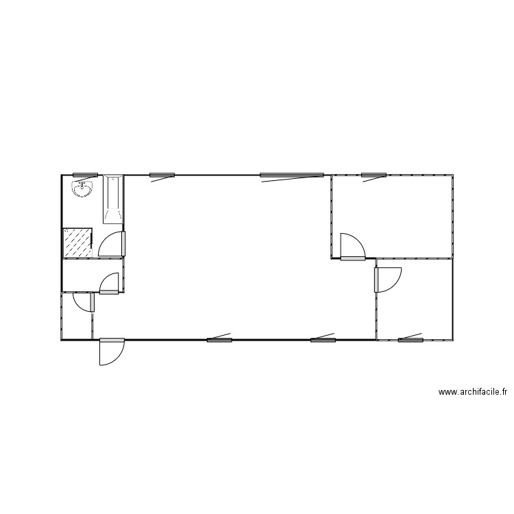 Forestell  12A. Plan de 6 pièces et 17 m2