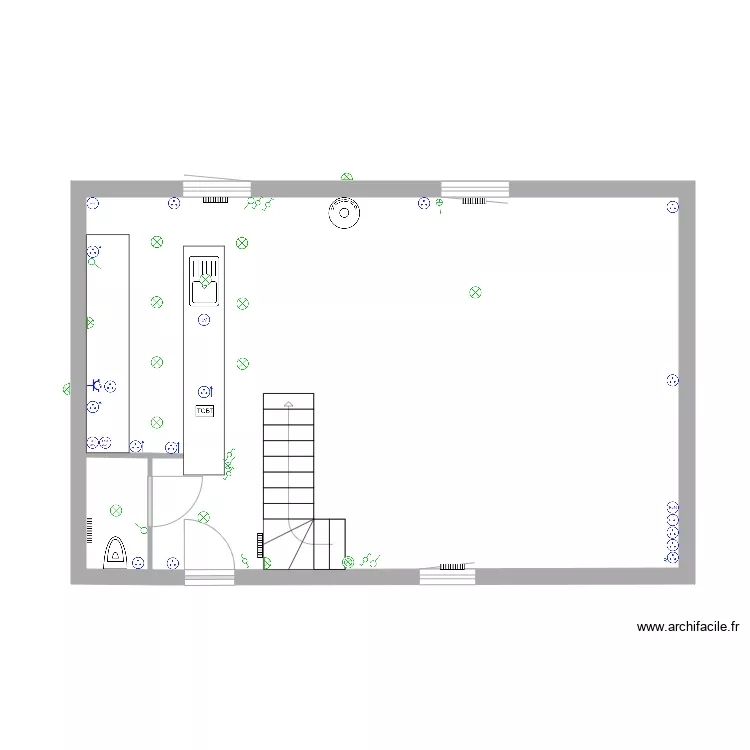 BOULGAGANA RDC. Plan de 0 pièce et 0 m2