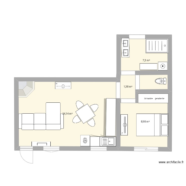 Petit agrandissement. Plan de 0 pièce et 0 m2