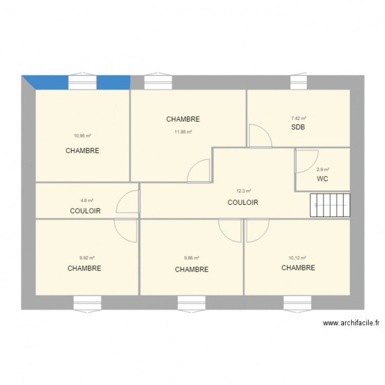 PLAN MAISON  ST JUST AVEC ROBIN ETAGE . Plan de 0 pièce et 0 m2