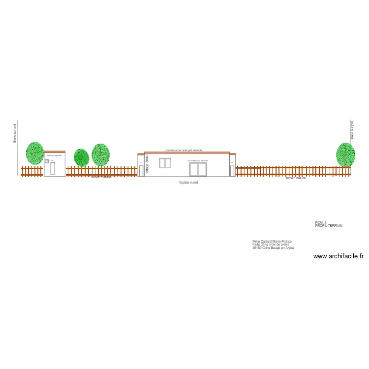 plan de coupe logement. Plan de 
