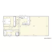 rez de chauss&eacute; HSP 245 cm amenager