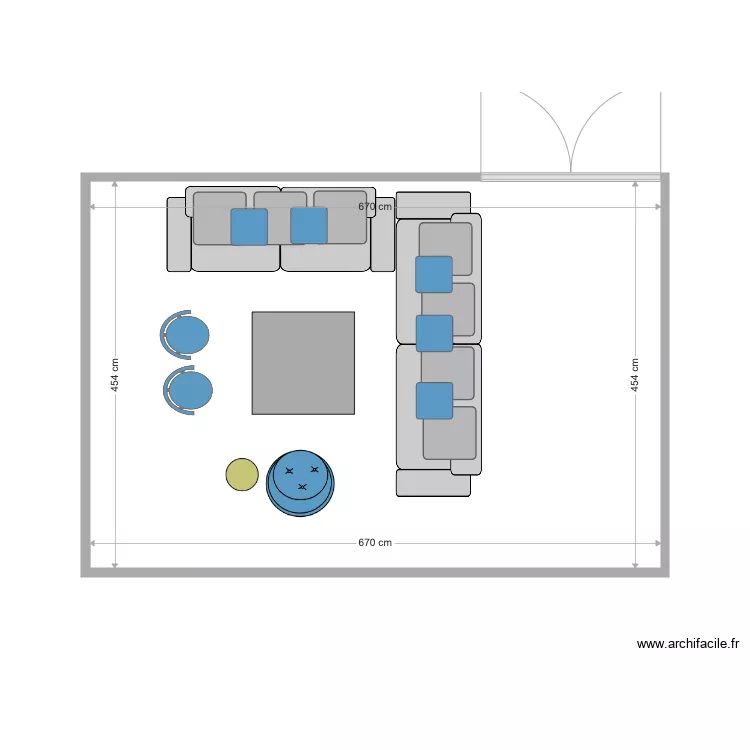 SALON 3. Plan de 