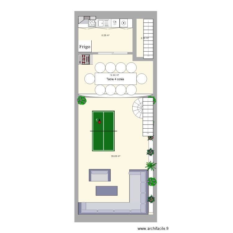 TERRASSE TOIT. Plan de 0 pièce et 0 m2