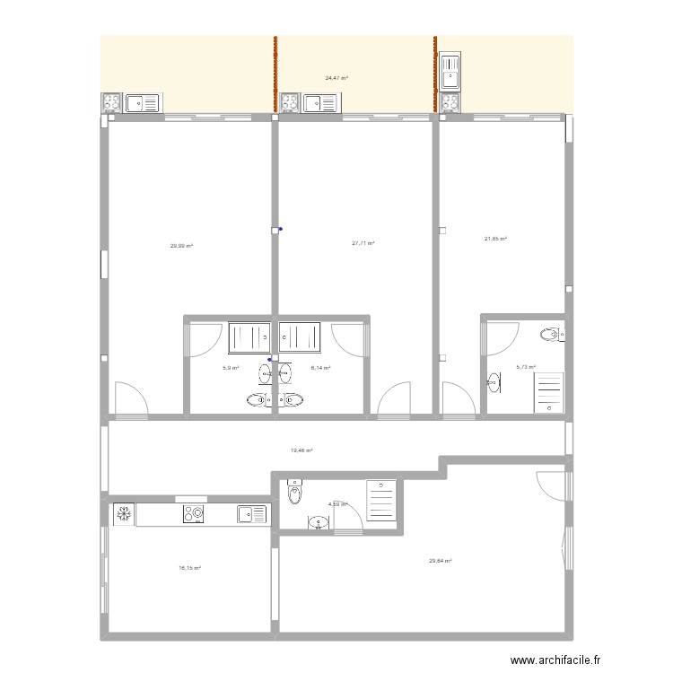 Plan Villa ST PIERRE POJET. Plan de 0 pièce et 0 m2