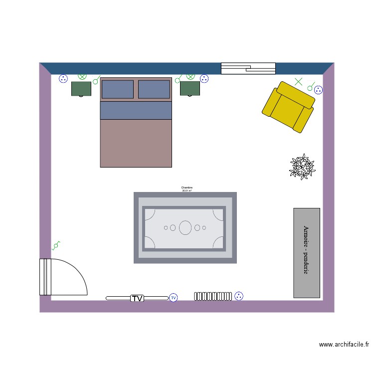 Chambre 2. Plan de 0 pièce et 0 m2