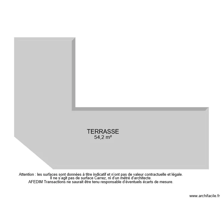 BI 6867 TERRASSE. Plan de 