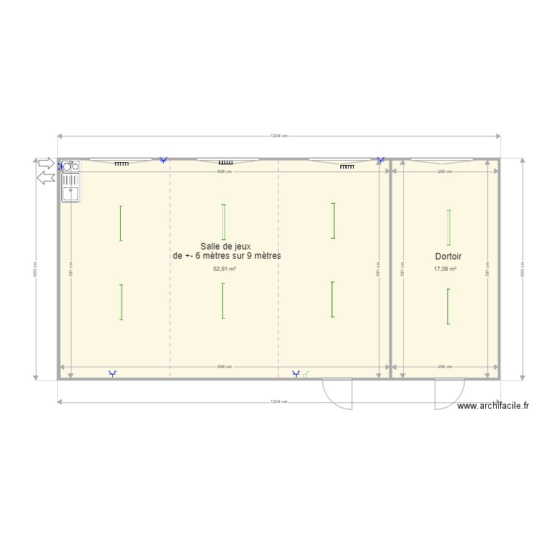 12 sur 6. Plan de 0 pièce et 0 m2