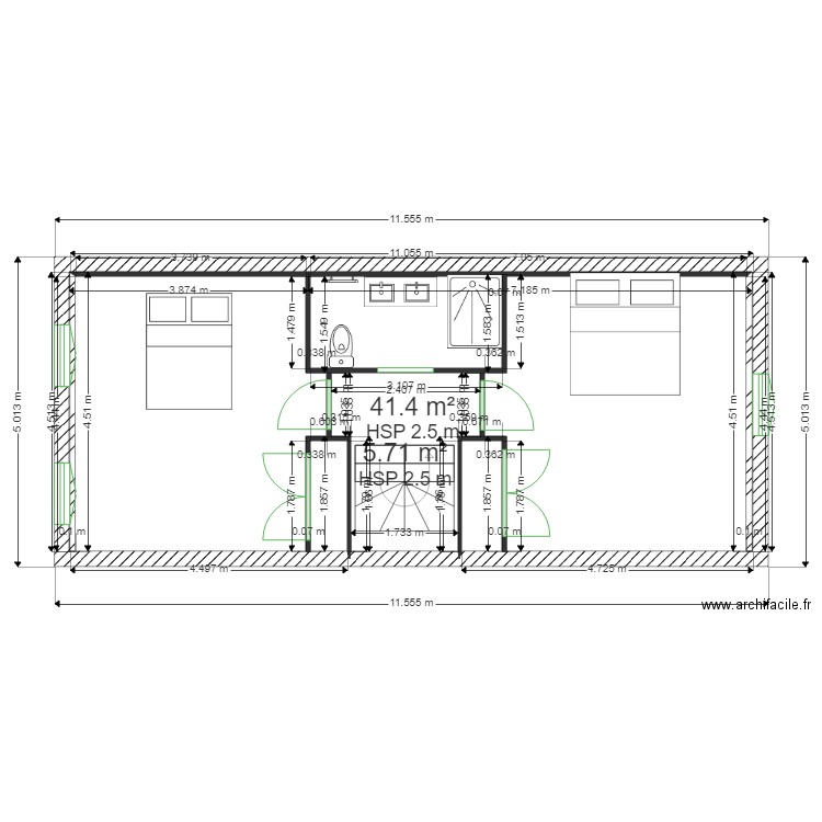 et M0M0 . Plan de 0 pièce et 0 m2