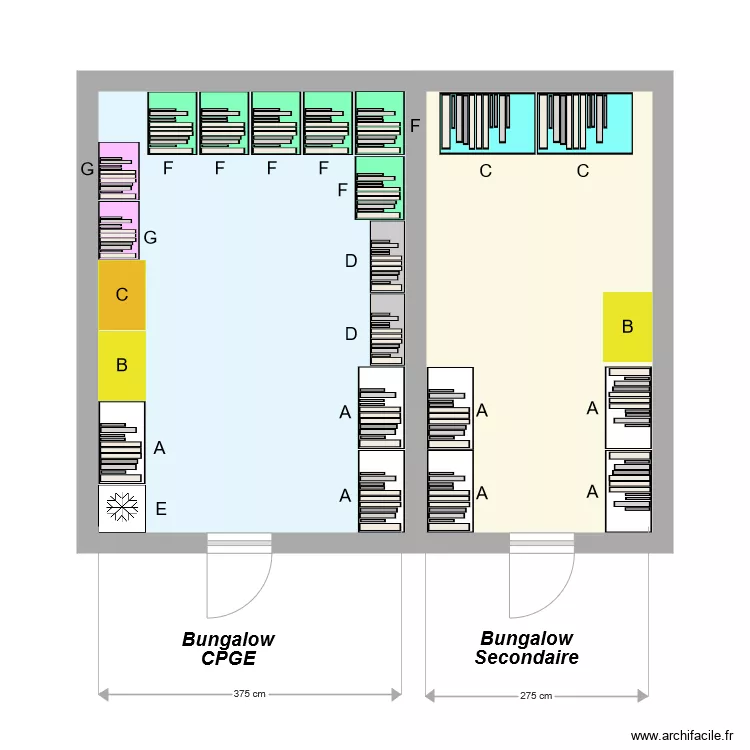 Bungalows CPGE et secondaire pour TPFI. Plan de Bungalows CPGE et secondaire pour TPFI. Plan de