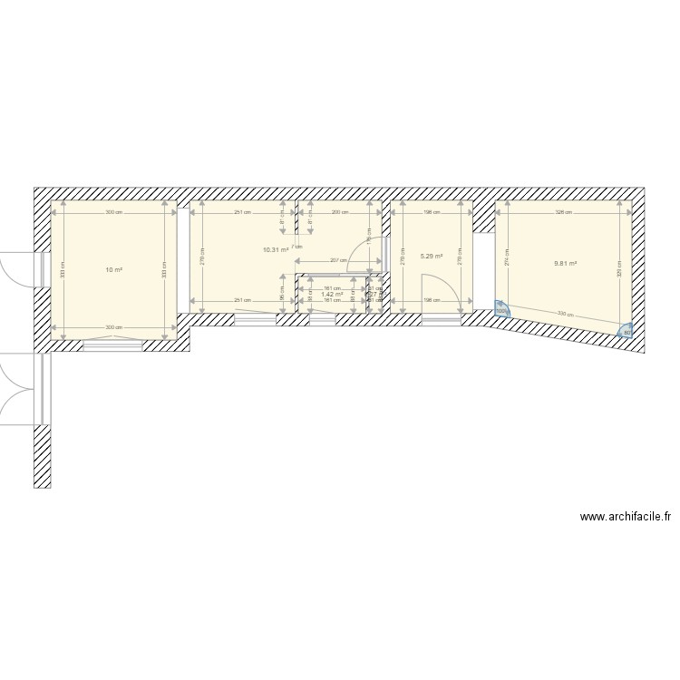 cuisine concevreux 2 RDC. Plan de 0 pièce et 0 m2