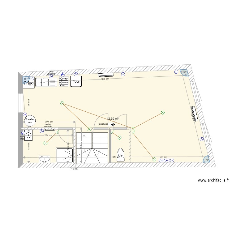 2 éme appartement. Plan de 0 pièce et 0 m2