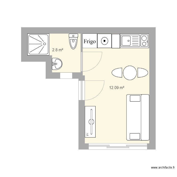 BONDY STUDIO. Plan de 0 pièce et 0 m2