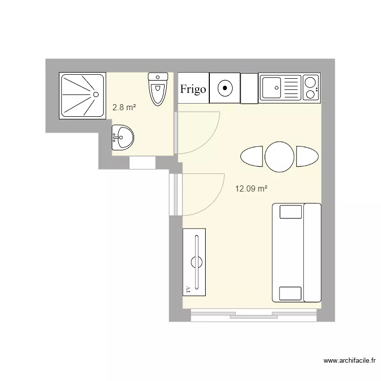 BONDY STUDIO. Plan de BONDY STUDIO. Plan de