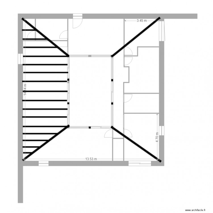 CARRE structure charpente. Plan de 0 pièce et 0 m2