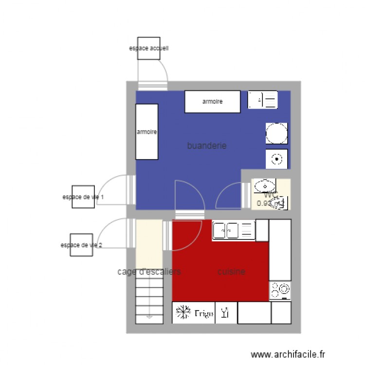 cuisine reserve. Plan de 0 pièce et 0 m2