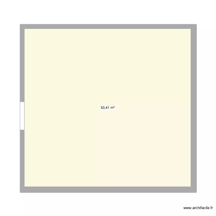 AGRANDISSEMENT THONES. Plan de 