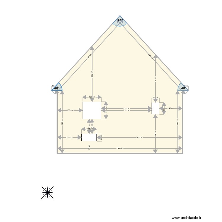 Facade NORD EST Essai 2. Plan de 0 pièce et 0 m2