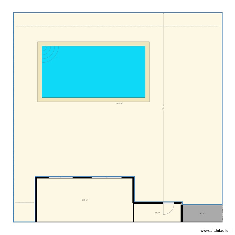 la cour2. Plan de 0 pièce et 0 m2