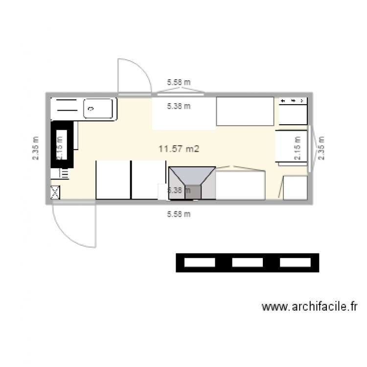 structure cuisine 4. Plan de 0 pièce et 0 m2