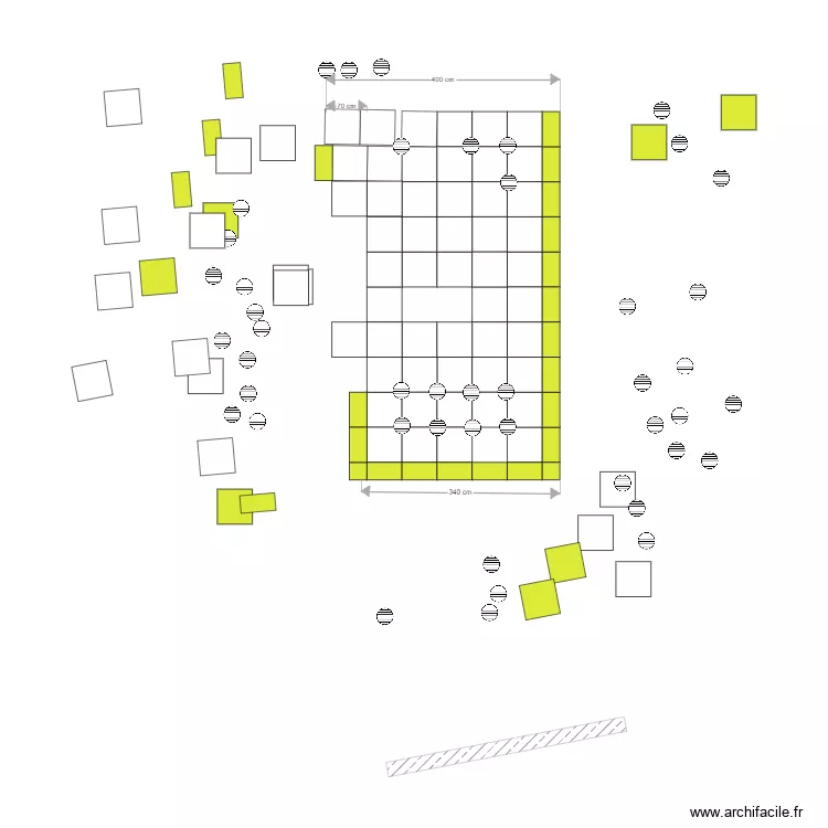 TERRASSE RIVIER. Plan de 