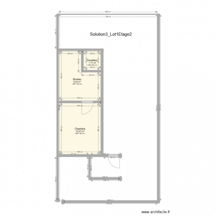 Solution3Lot1Etage2. Plan de 0 pièce et 0 m2