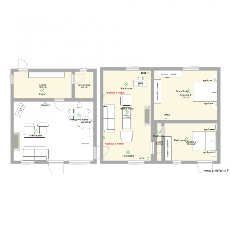 la couette electricité. Plan de 0 pièce et 0 m2