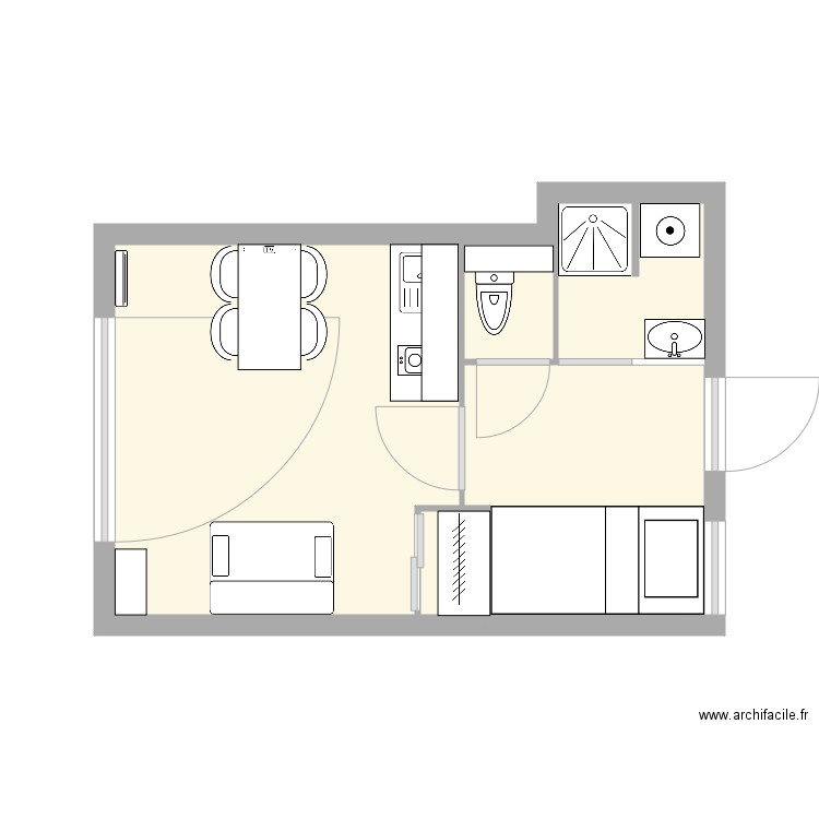 La Borgia Contamines. Plan de 0 pièce et 0 m2