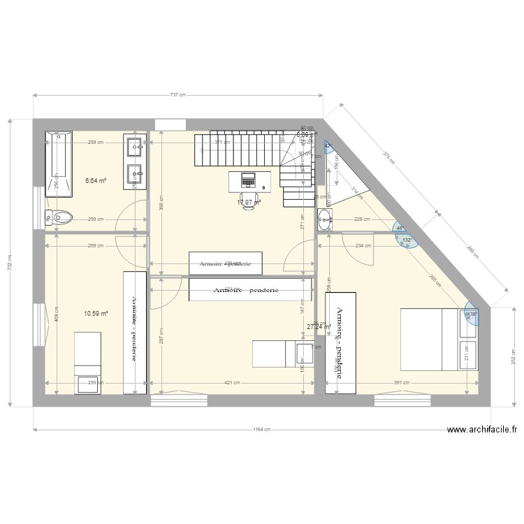 ETAGE 1 opt 62. Plan de 0 pièce et 0 m2