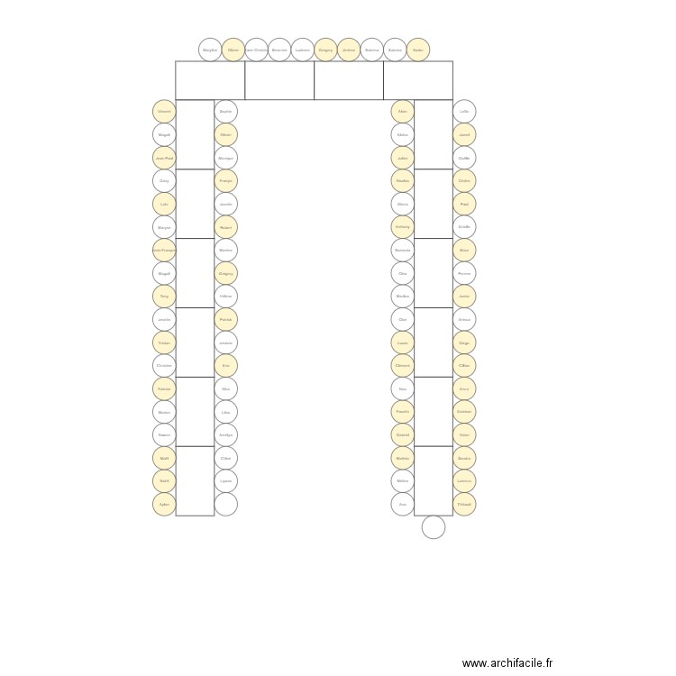 Mariage . Plan de 0 pièce et 0 m2