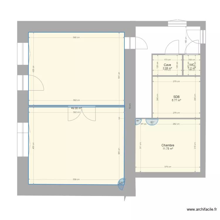 Gizeux V1. Plan de Gizeux V1. Plan de