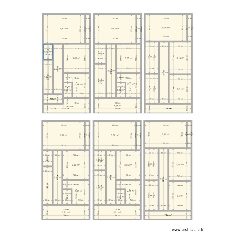 plan 2. Plan de 53 pièces et 125 m2
