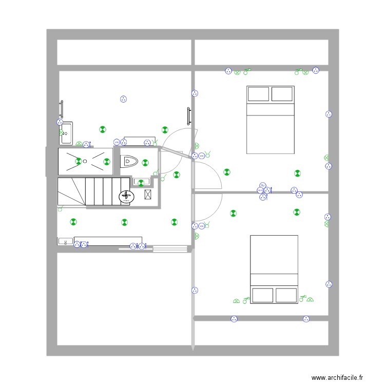 st jean de mont etage elec. Plan de 0 pièce et 0 m2