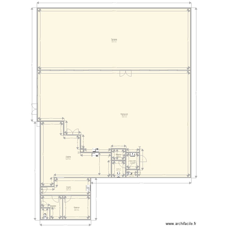 plan restaurant . Plan de 0 pièce et 0 m2