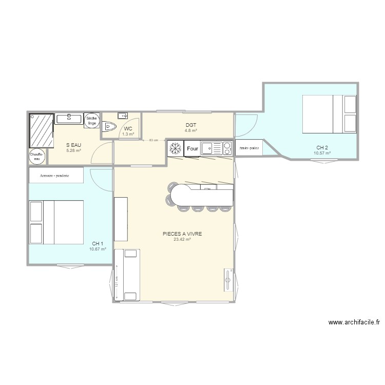 VILLA LA CHAUMIERE ESQ 2. Plan de 0 pièce et 0 m2