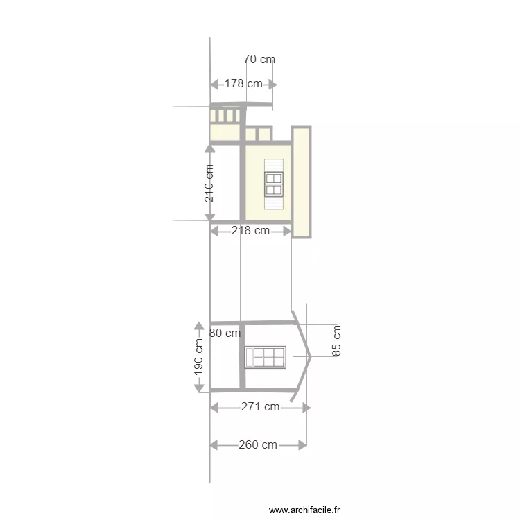 Cabane de jardin enfants 6 cote. Plan de 