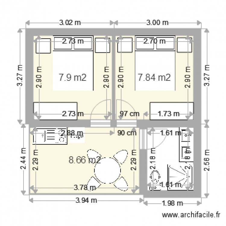 gite1. Plan de 0 pièce et 0 m2