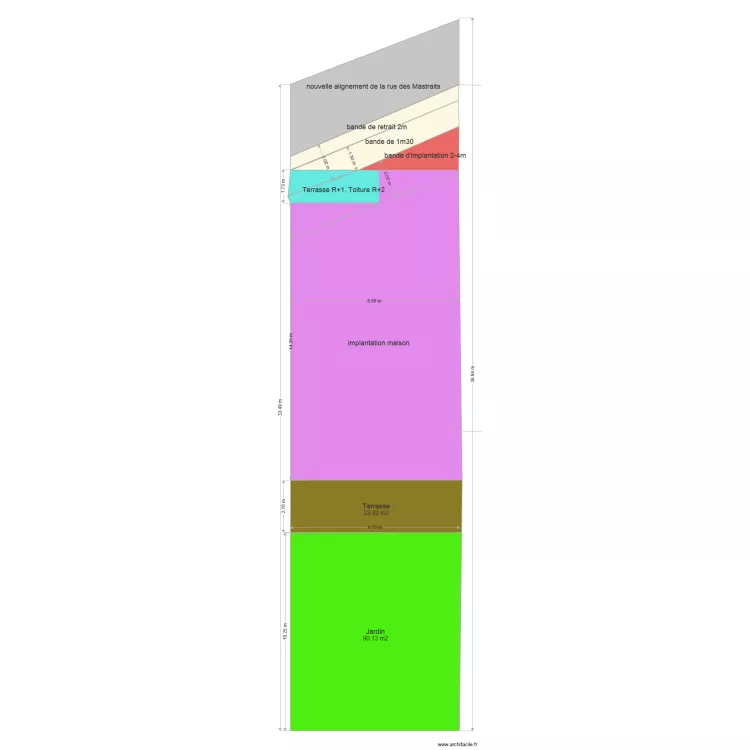 implantation maison. Plan de implantation maison. Plan de