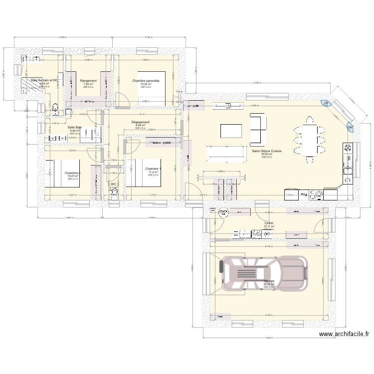 Projet Odos. Plan de 0 pièce et 0 m2