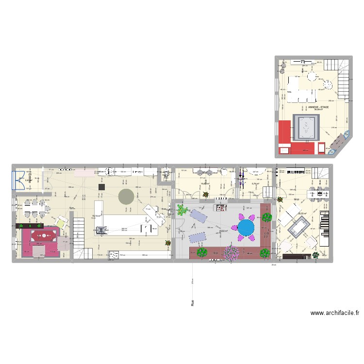 Maison Angoulême. Plan de 16 pièces et 306 m2