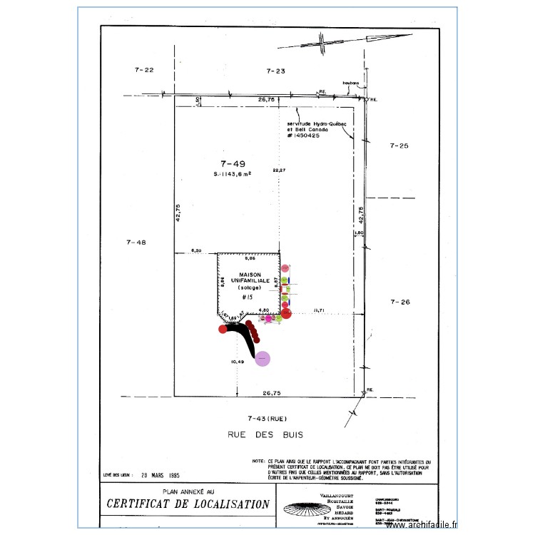 Martel côté aérien. Plan de 0 pièce et 0 m2