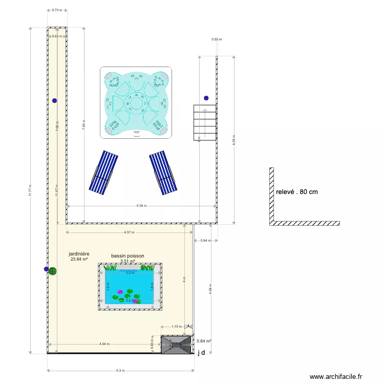 jardiniere hotel du lagoon. Plan de 