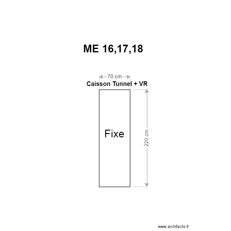 Menuiseries Exterieures Aluminium ME16 17 18. Plan de 0 pièce et 0 m2