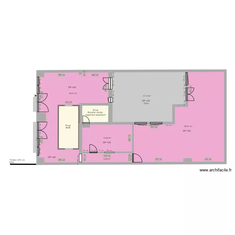 LE PALAIS D ODIN AVANT TRAVAUX. Plan de 