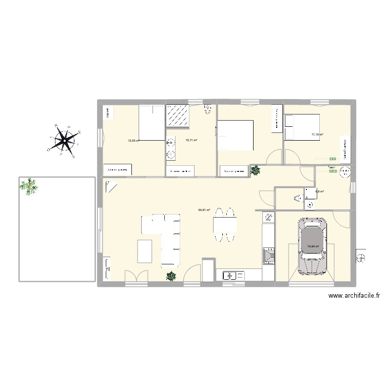 disposition1. Plan de 0 pièce et 0 m2