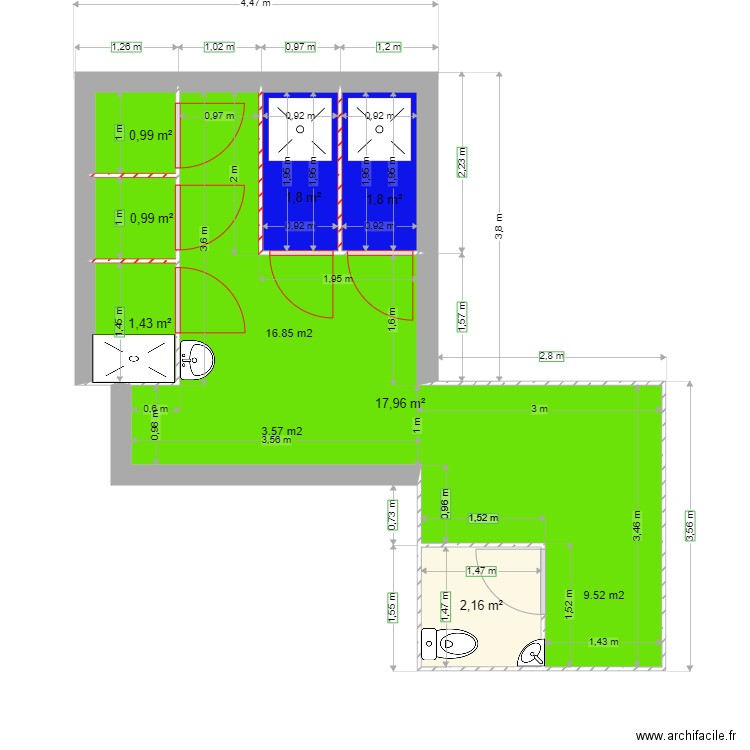 Physique club 4. Plan de 0 pièce et 0 m2