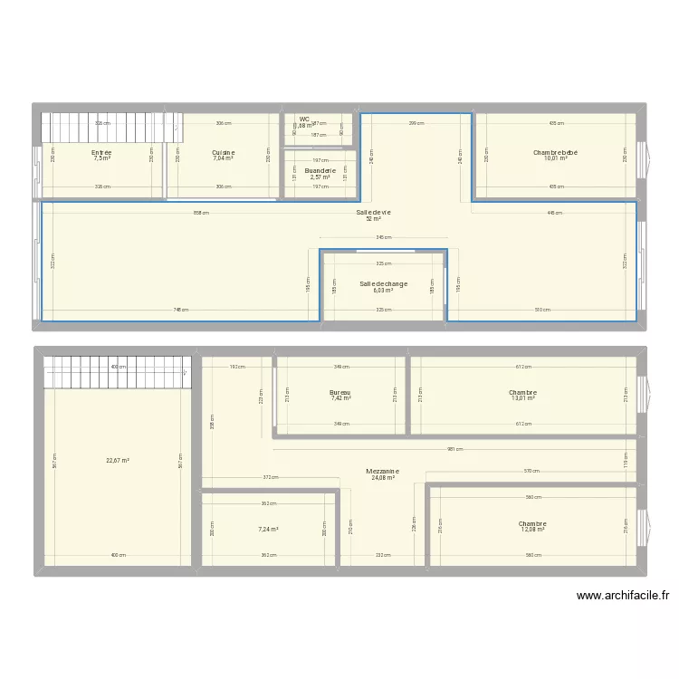 Grange tournes. Plan de 